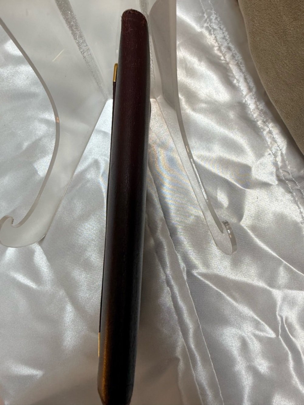 Cartier Must de Cartier Burgundy Leather Long Wallet Gold-tone Corners - Picture 15 of 16